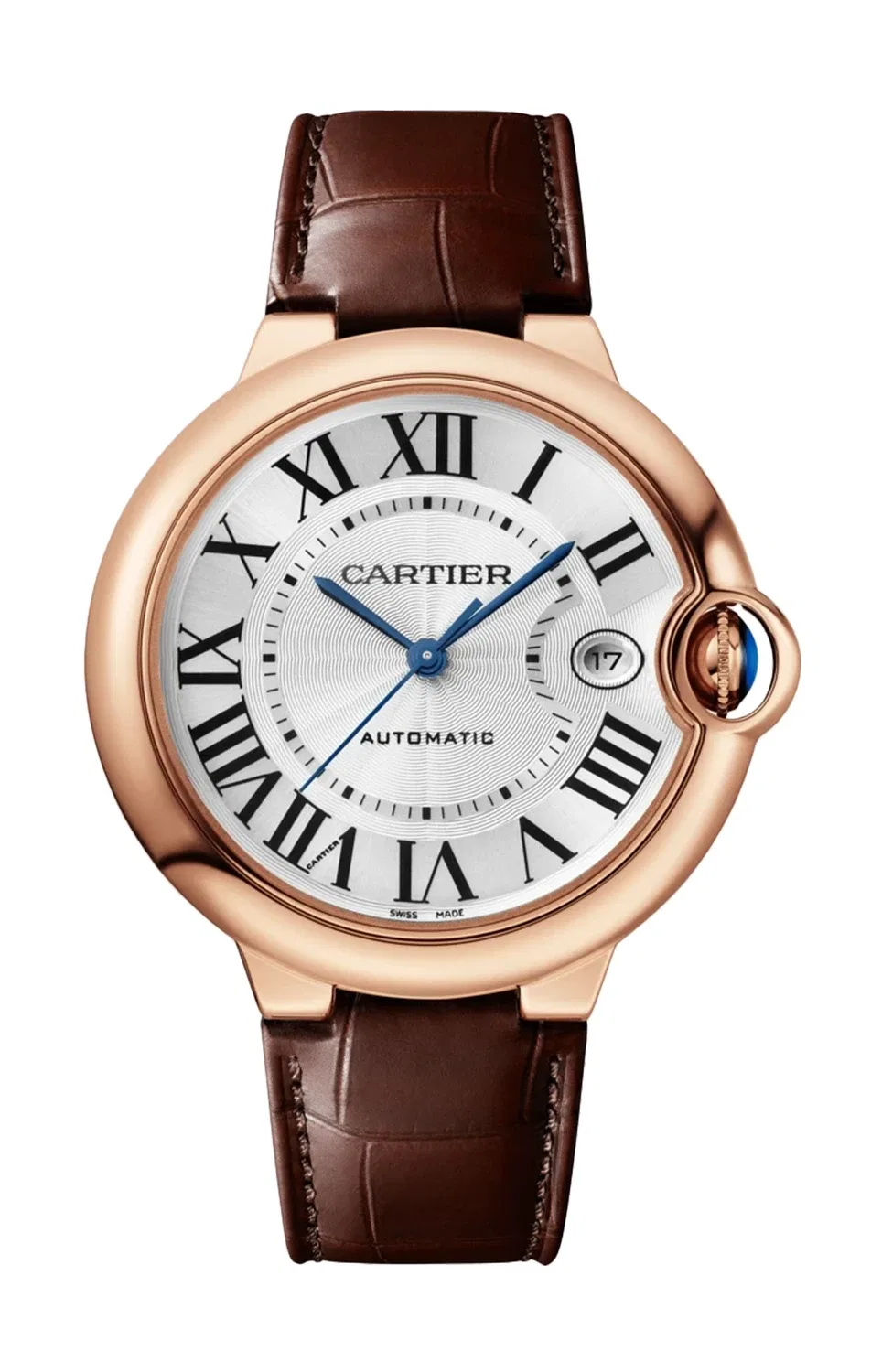 BALLON BLEU DE CARTIER 40 ММ, АВТОМАТИЧЕСКИЕ, РОЗОВОЕ ЗОЛОТО - WGBB0035, золотой