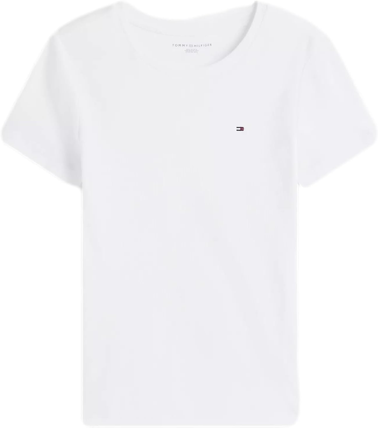 

Tommy Hilfiger Женская базовая базовая хлопковая легкая мягкая, Optic-White, Белый, Tommy Hilfiger Женская базовая базовая хлопковая легкая мягкая, Optic-White