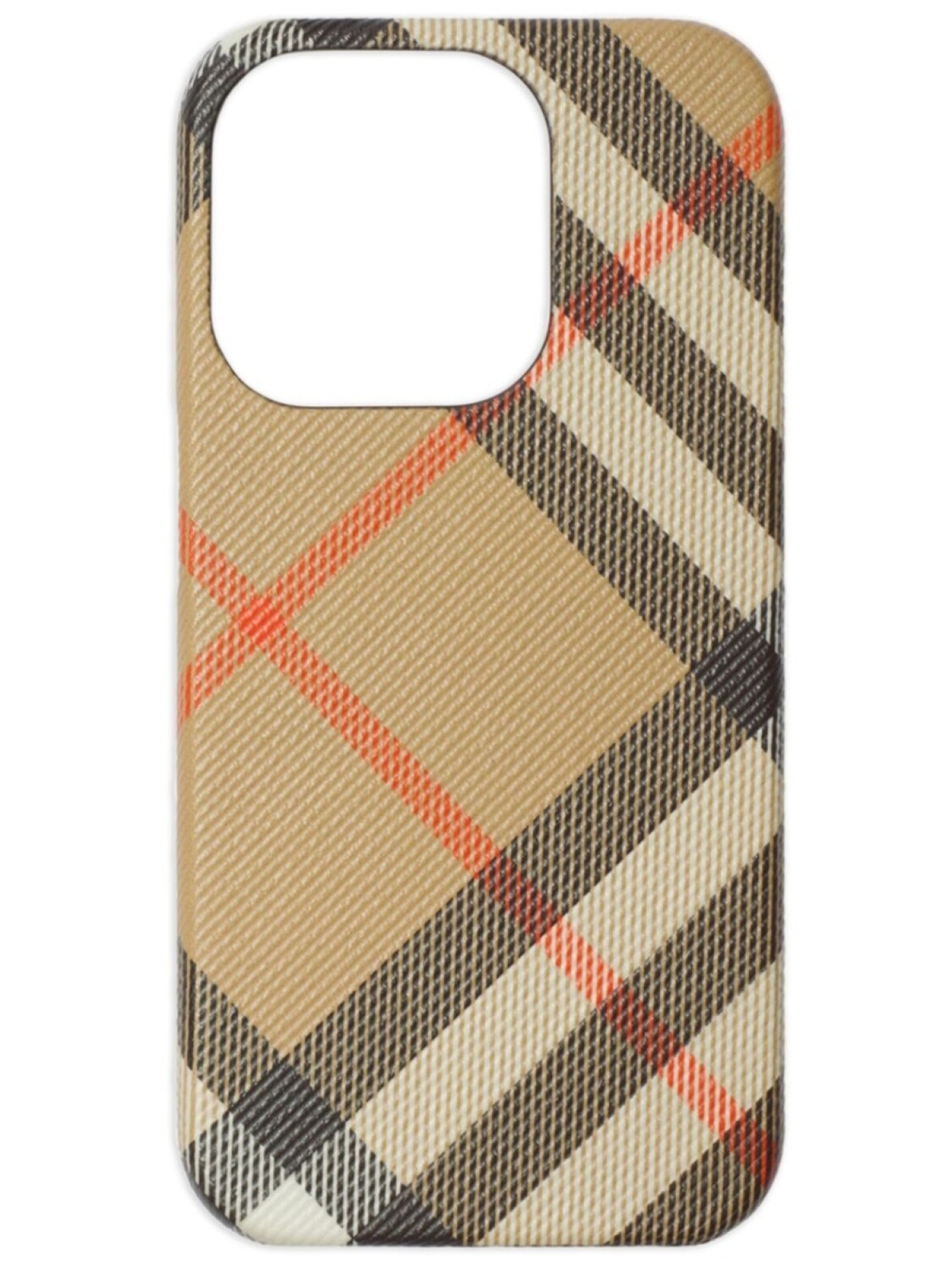

Чехол для iPhone 15 Pro в клетку Burberry, нейтральный