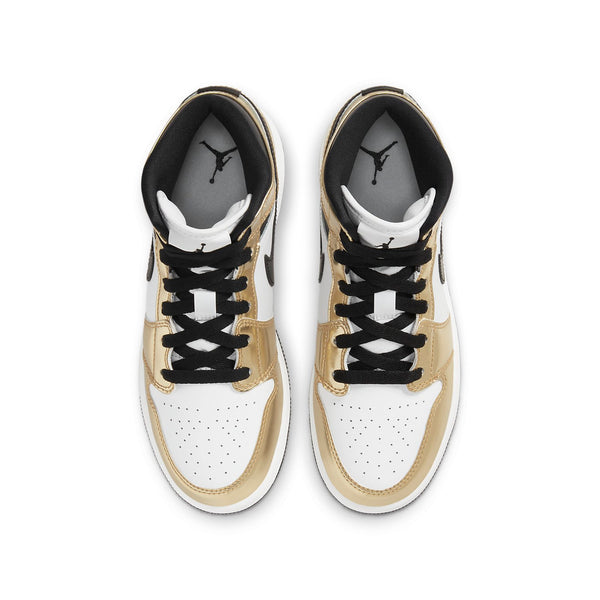 Кроссовки 1 mid se 'metallic gold' Air Jordan, золотой — фото 3