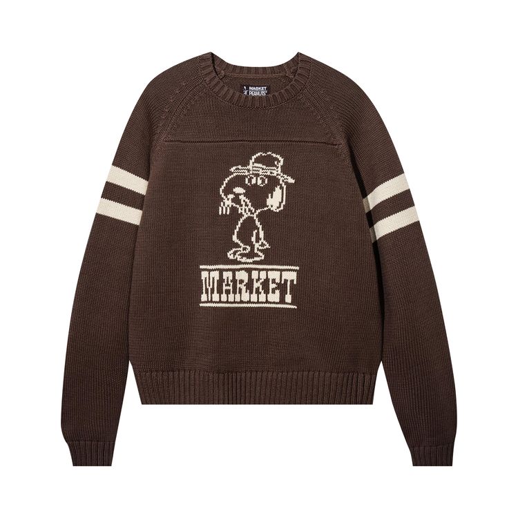 

Свитер Market Peanuts Spike Knit Sweater Brown, коричневый
