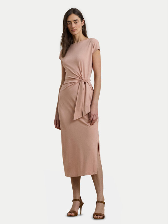 

Трикотажное платье обычного кроя 250964086001 Lauren Ralph Lauren, розовый