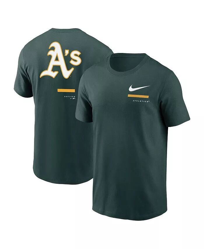 

Мужская зеленая футболка Oakland Athletics через плечо Nike