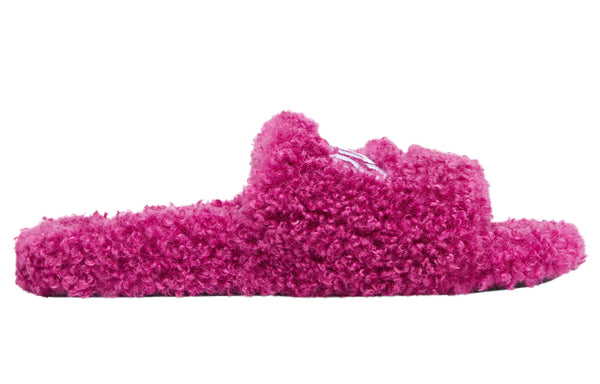 Тапочки cities paris furry slides 'pink' Balenciaga, розовый — фото 2