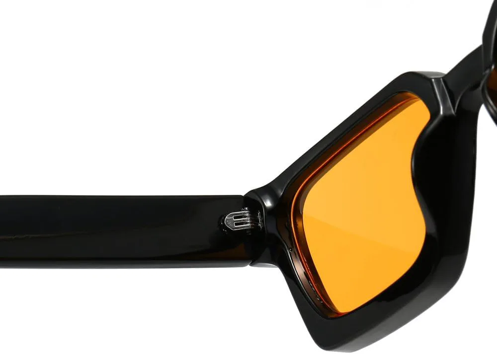 

Модные квадратные солнцезащитные очки для женщин, роскошные ретро-солнцезащитные очки для мужчин, большая оправа, защита от УФ-излучения UV400 generic, 9