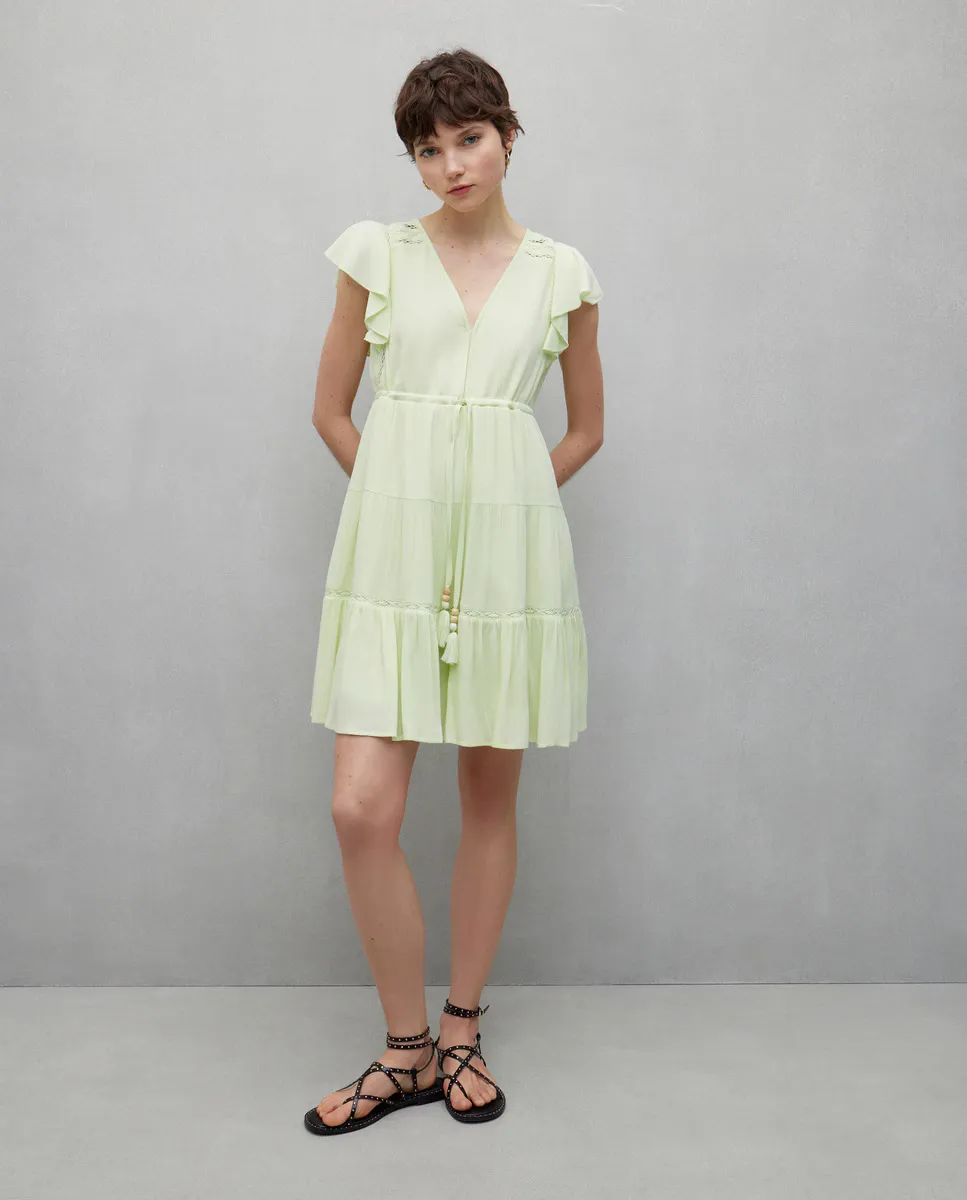 

Короткое платье с вставкой бамбула Easy Wear, цвет 586 Lima
