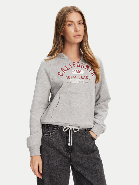 

Свитшот regular fit W5YQ14 KCPR1 Guess Jeans, серый