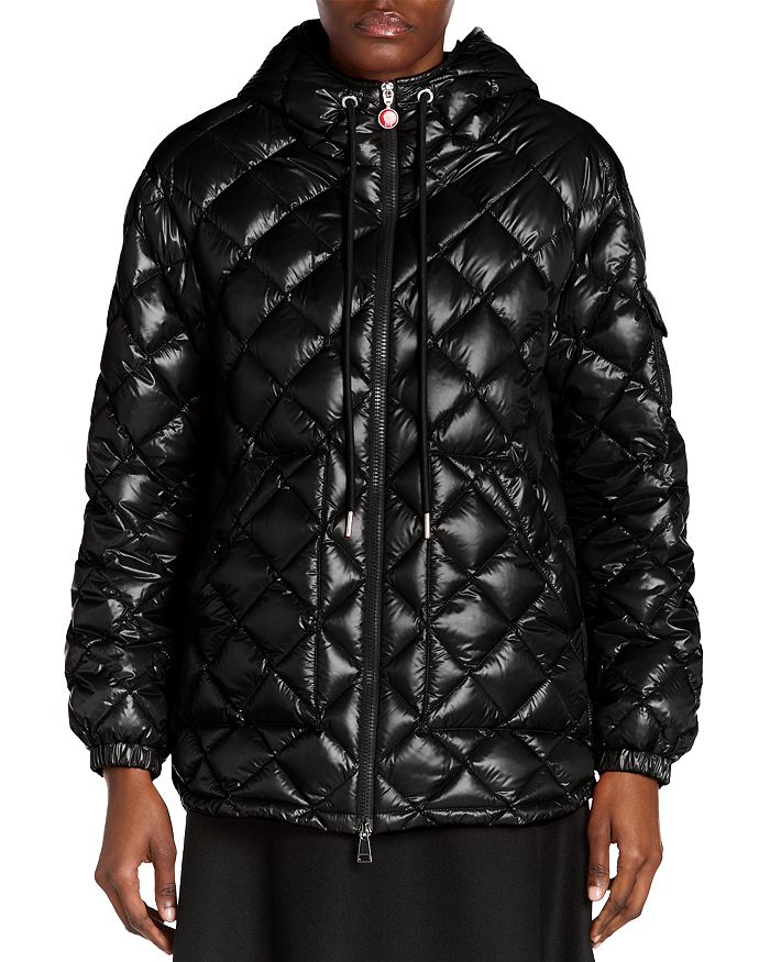 

Стеганое пальто Moncler, черный