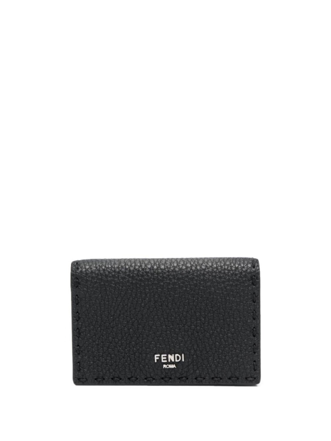 

Кошелек из зернистой кожи с логотипом FENDI, черный