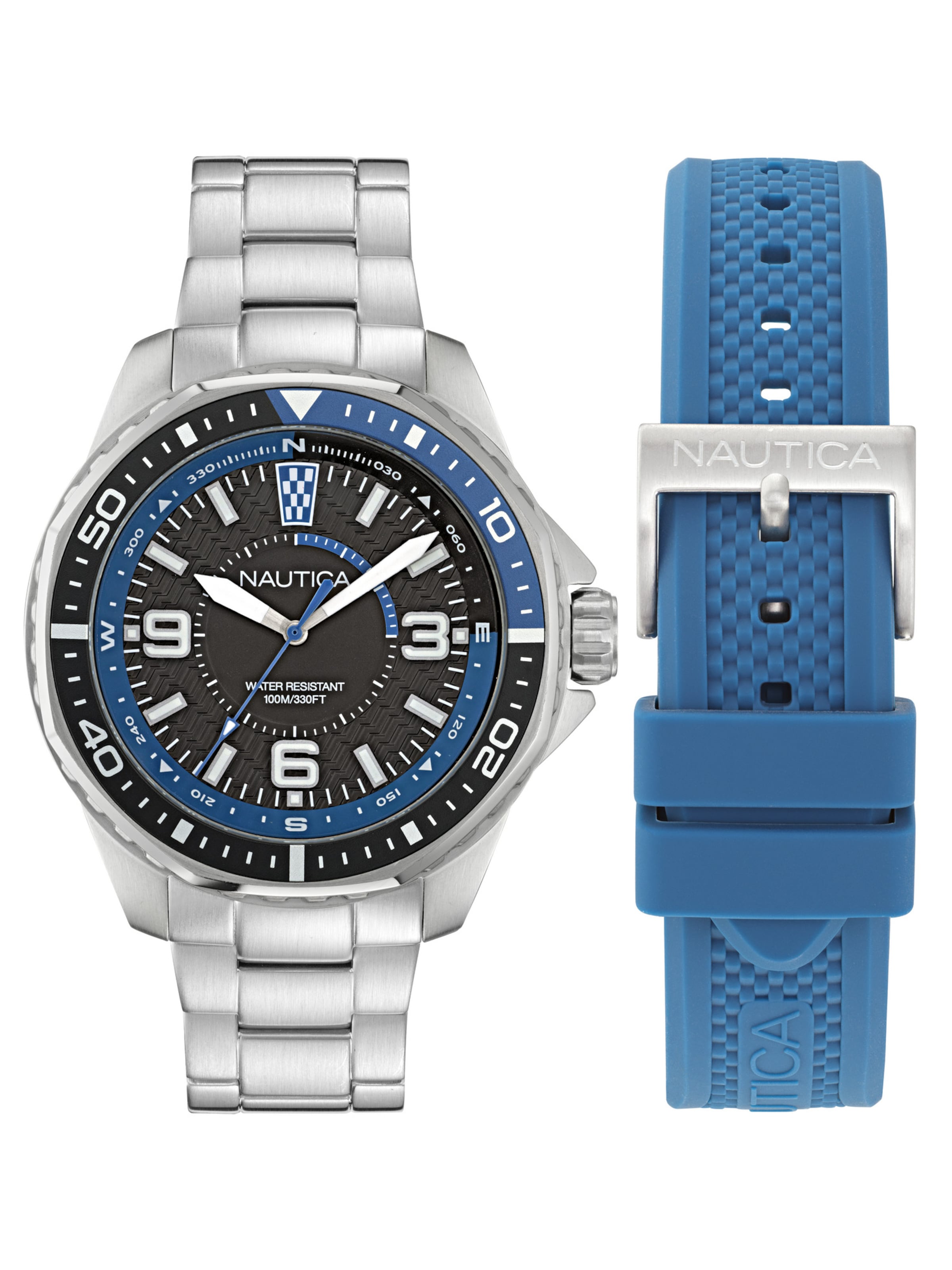 

NAUTICA Часы Analog 'KOH MAY BAY' в серебристом цвете