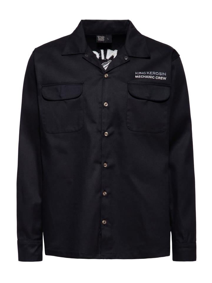 

Рубашка с длинными рукавами King Kerosin Mechanic Crew черного цвета King Kerosin
