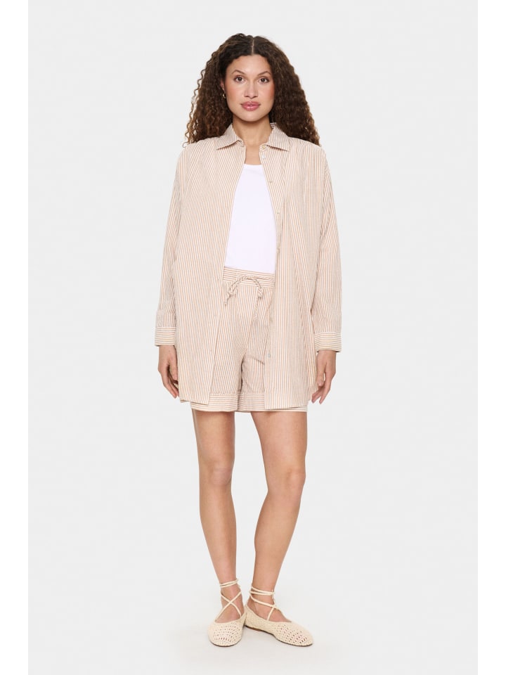 

Рубашка с длинными рукавами - KiraSZ, свободный крой, цвет Brown Sugar SAINT TROPEZ