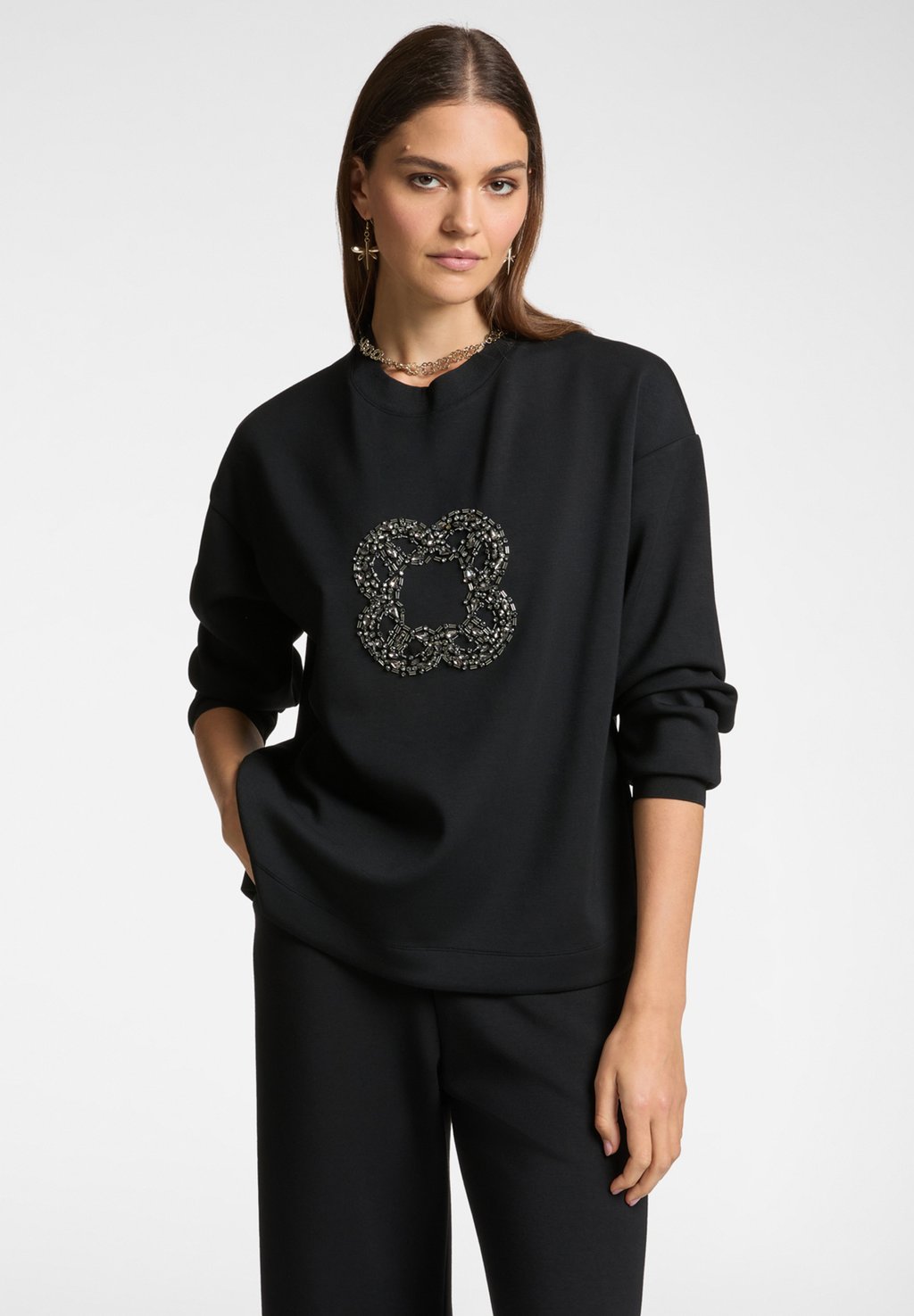 

Толстовка RICAMO MONOGRAM Elena Mirò, черный