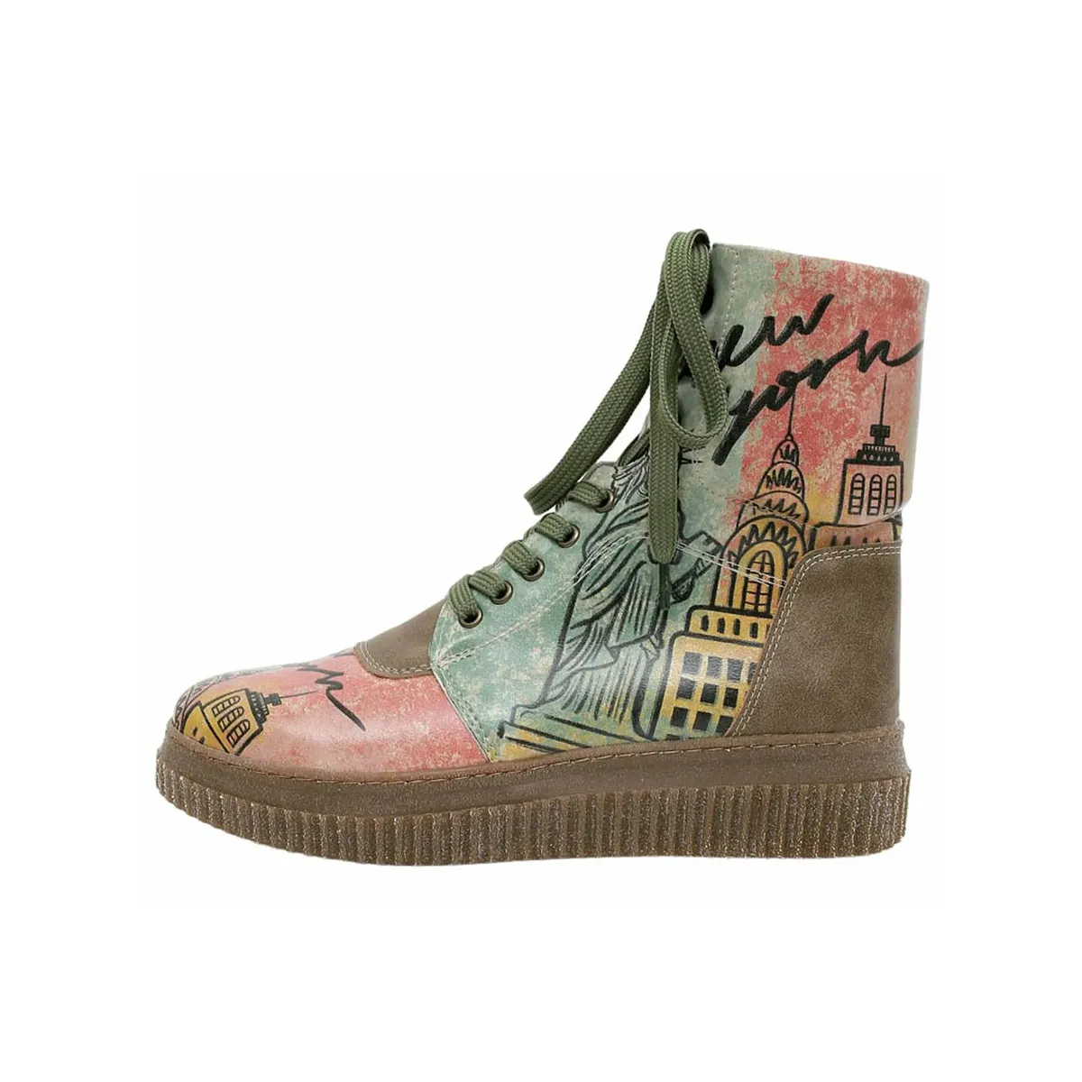 Ботинки на шнуровке DOGO "Women's Future Boots State Of Bliss 36 Women's Future Boots Ve", Vegan, зеленый