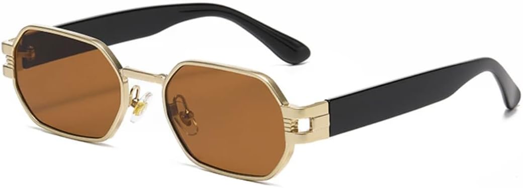 

Популярные модные солнцезащитные очки конфетных цветов для женщин в стиле ретро-панк, овальные, трендовые мужские металлические солнцезащитные очки с защитой от УФ-излучения UV400 SZVVBKK, Golden Tea