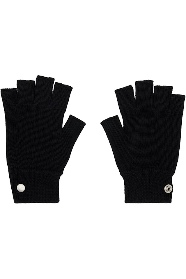 

Перчатки без пальцев Concordian Rick Owens, черный