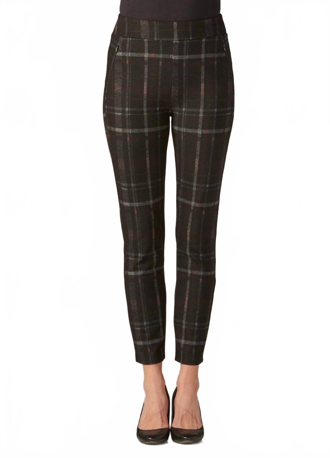 

Брюки Brit Slim Fit в черно-красную клетку Charlie Paige, Black And Red Plaid