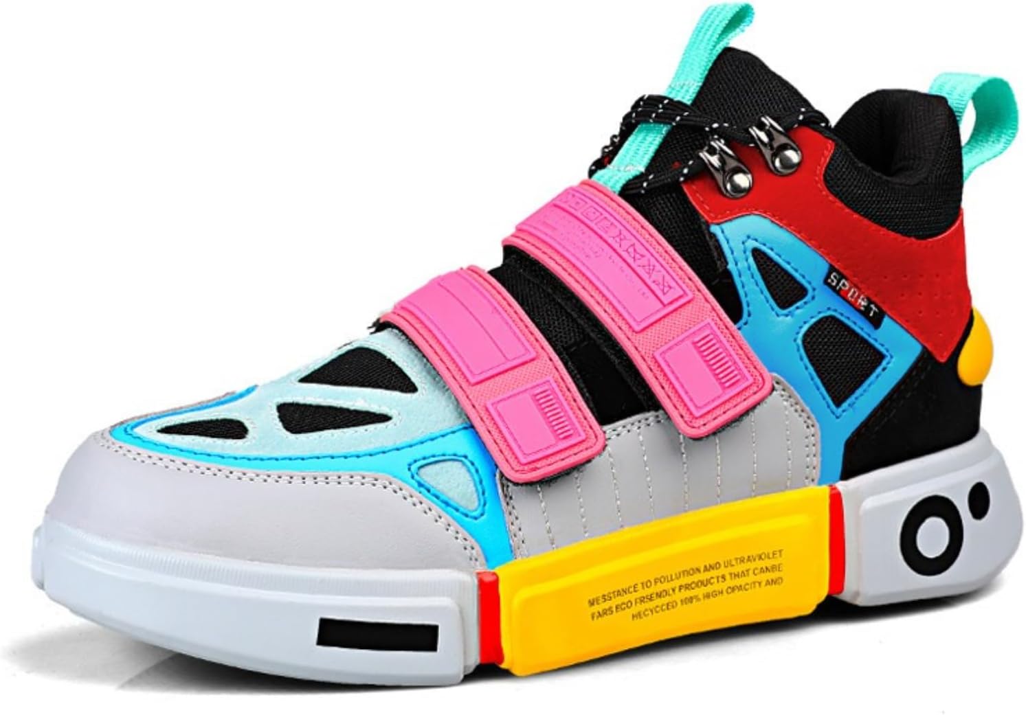 

Мужские кроссовки с граффити на коже, шнуровкой, средней высоты платформой, с поддержкой свода стопы, легкие, противоскользящие, для бега, классические обувь для ходьбы, вождения и спорта Qklmwes, розовый