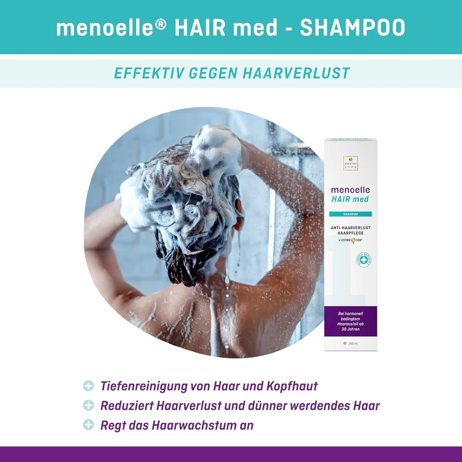 Шампунь Hair med от menoelle против выпадения и истончения волос Menoelle — фото 3