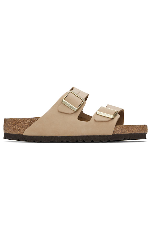 Регулярные сандалии Arizona с мягкой стелькой Birkenstock, цвет sandcastle