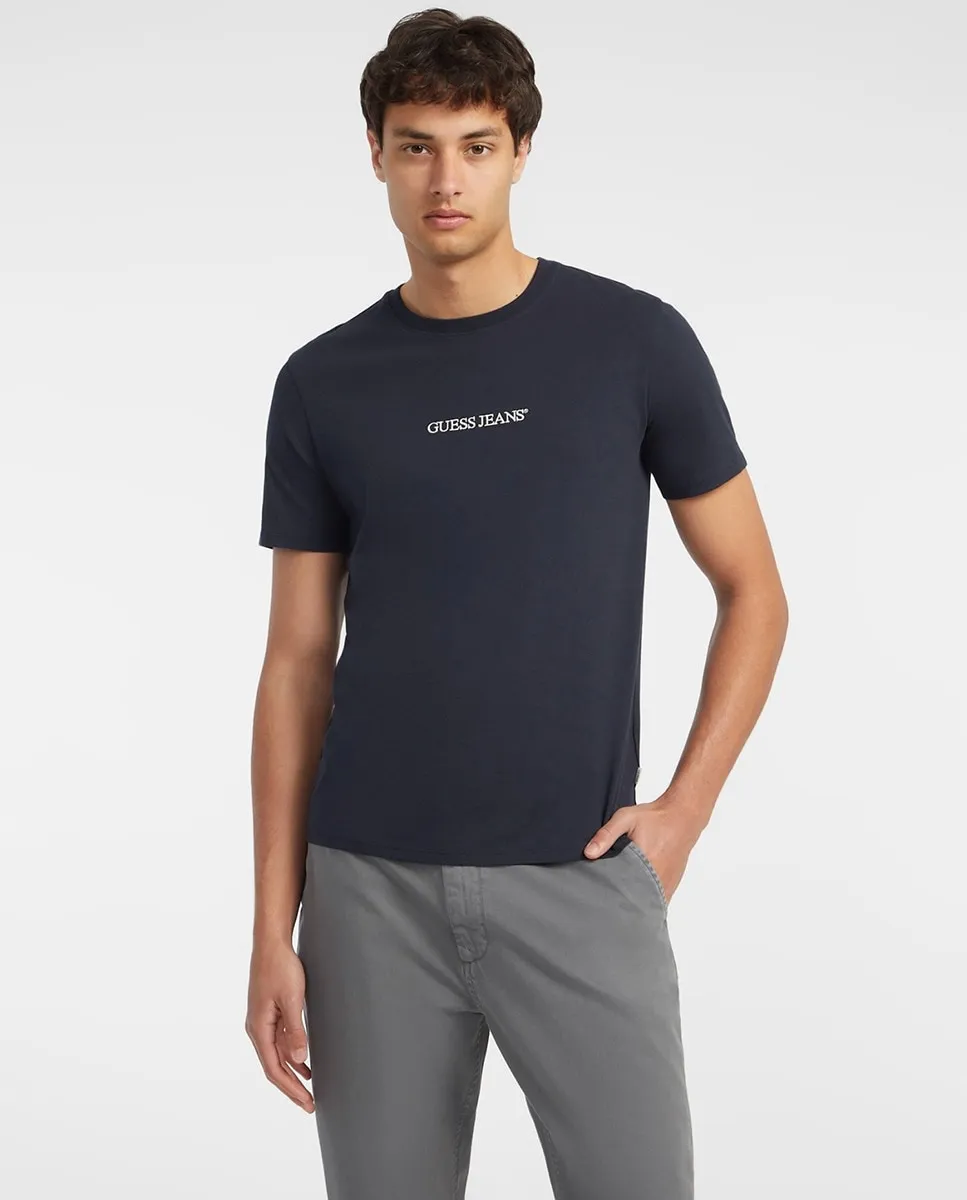 

Футболка с коротким рукавом Guess Jeans, тёмно-синий