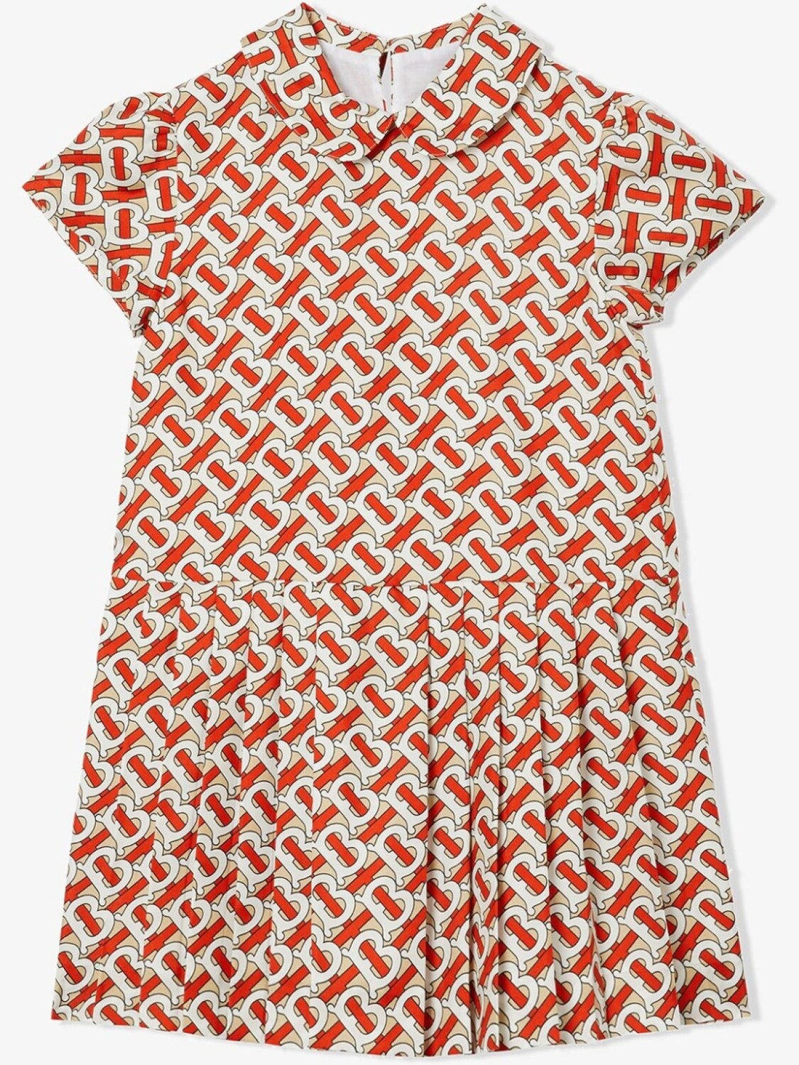 

Платье с монограммой Burberry Kids, красный