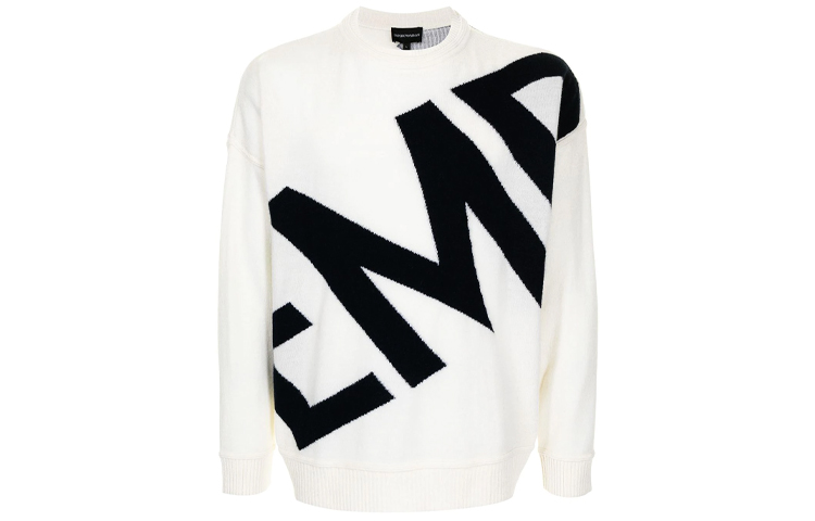

EMPORIO ARMANI Кашемировый свитер мужской белые