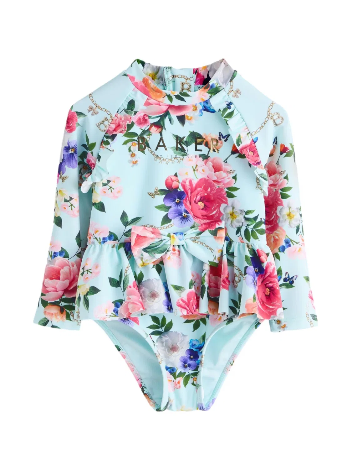 Купальник Baker by Ted Baker в зеленом и мятном цветах