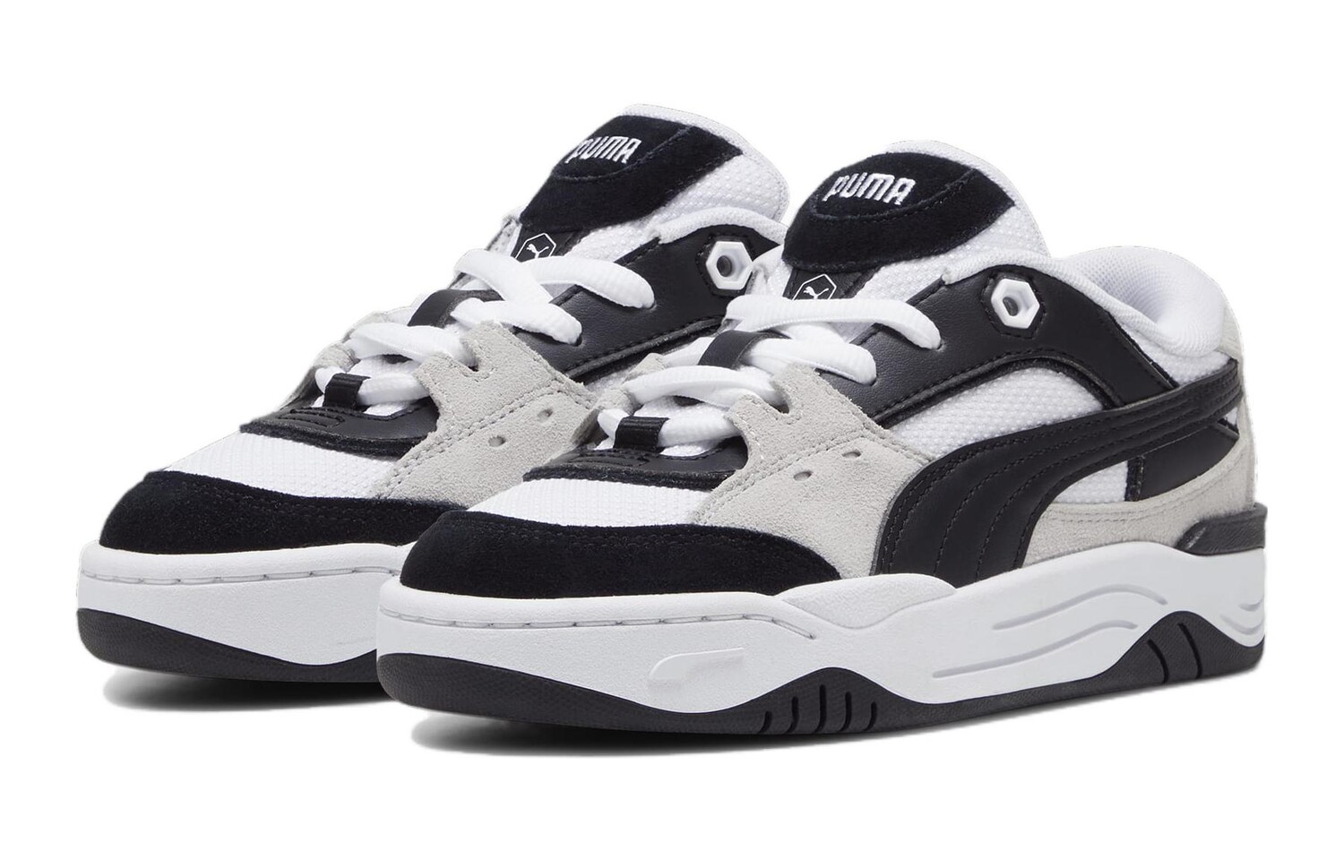 Puma Kids Обувь для скейтбординга GS, Black/White — фото 3