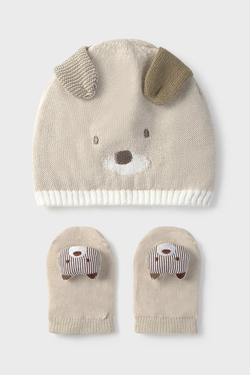 

Шапочка и носки для новорожденного Mayoral Newborn, бежевый