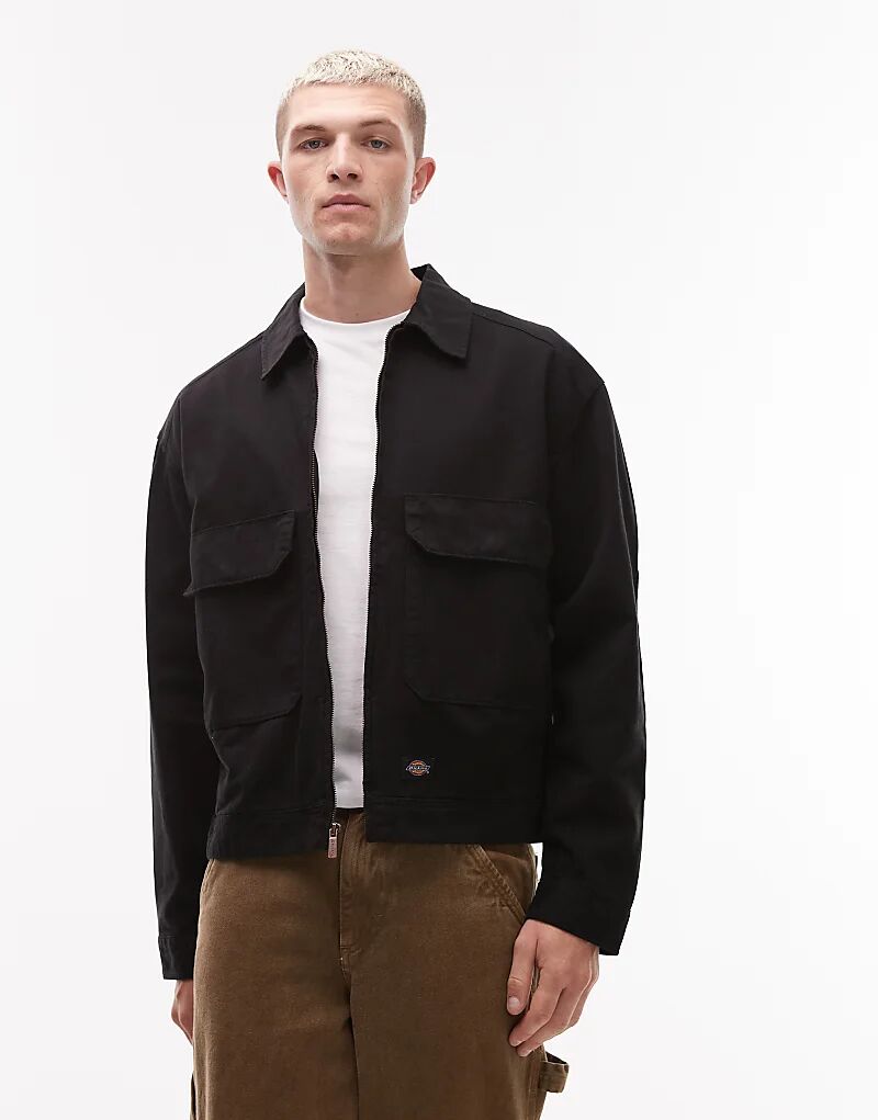 

Куртка дальнобойщика Dickies Fort Smith черного цвета, Черный, Куртка дальнобойщика Dickies Fort Smith черного цвета