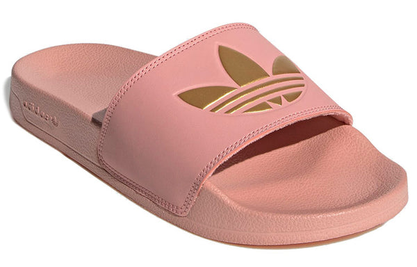 Тапочки adilette lite 'trace pink gold' Adidas, розовый — фото 3