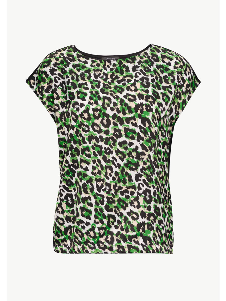 

Футболка comma T-Shirt ärmellos, цвет Beige-mehrfarbig