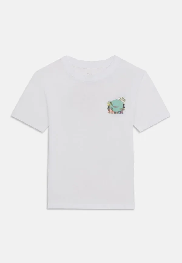 Футболка с принтом шрифта jorcollage Jack & Jones Junior, Bright White — фото 3
