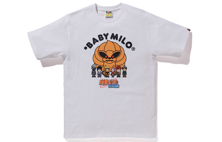 

Футболка Bape X Naruto Baby Milo Tee унисекс A Bathing Ape, белый