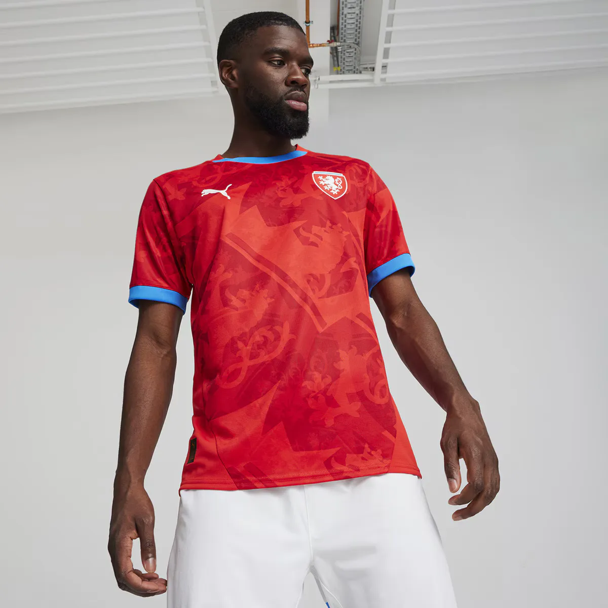 

Мужская футболка 1-й сборной Чехии FACR 2024 Реплика Puma, красный