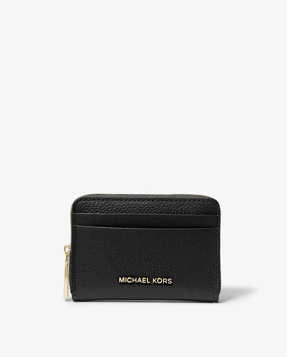 

Маленький женский кожаный кошелек Jet Set Michael Michael Kors, черный