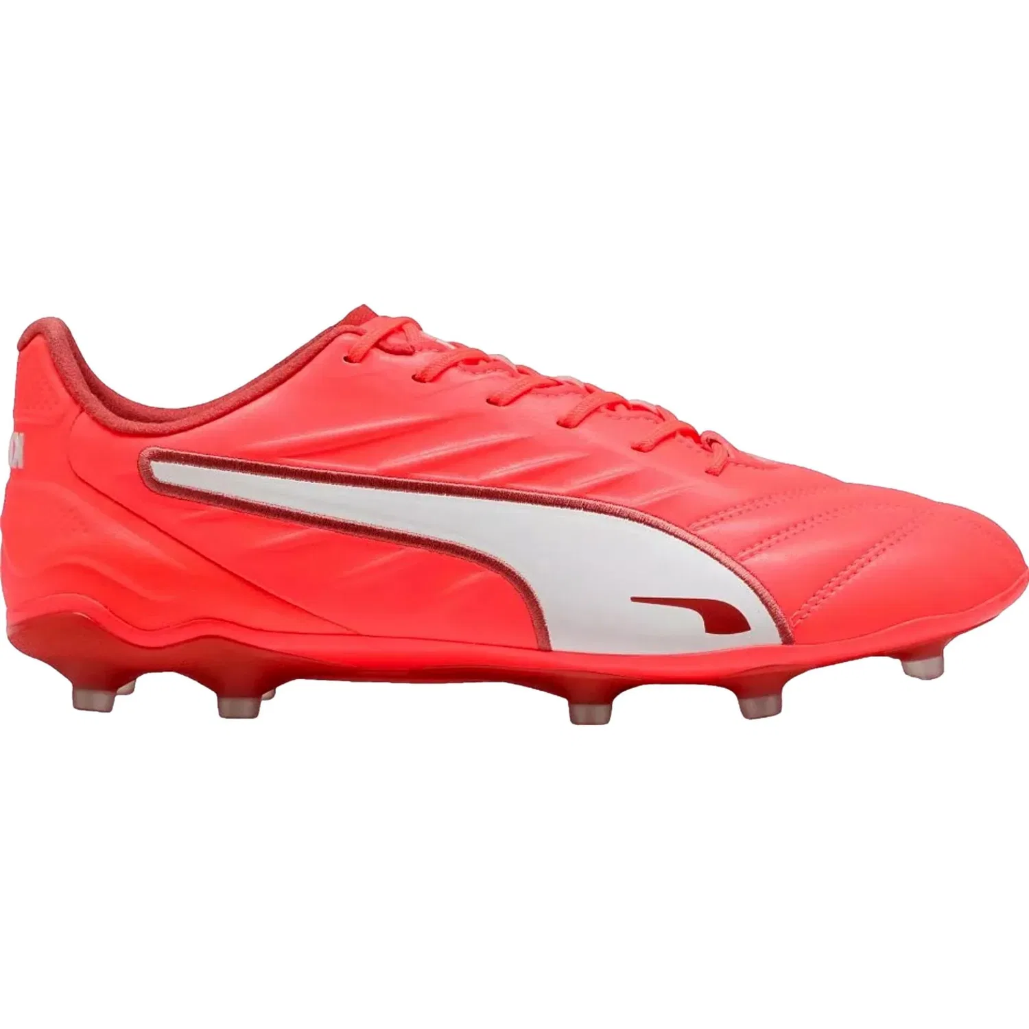 Мужские кроссовки Puma King Pro FG / AG Glowing Red - White - Red Fire 108308-01