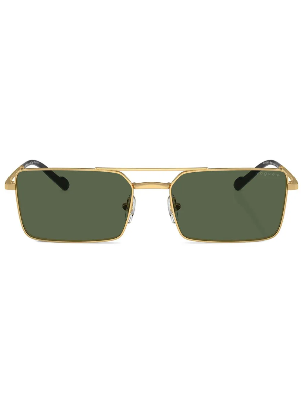 

Солнцезащитные очки в прямоугольной оправе Vogue, золотистый