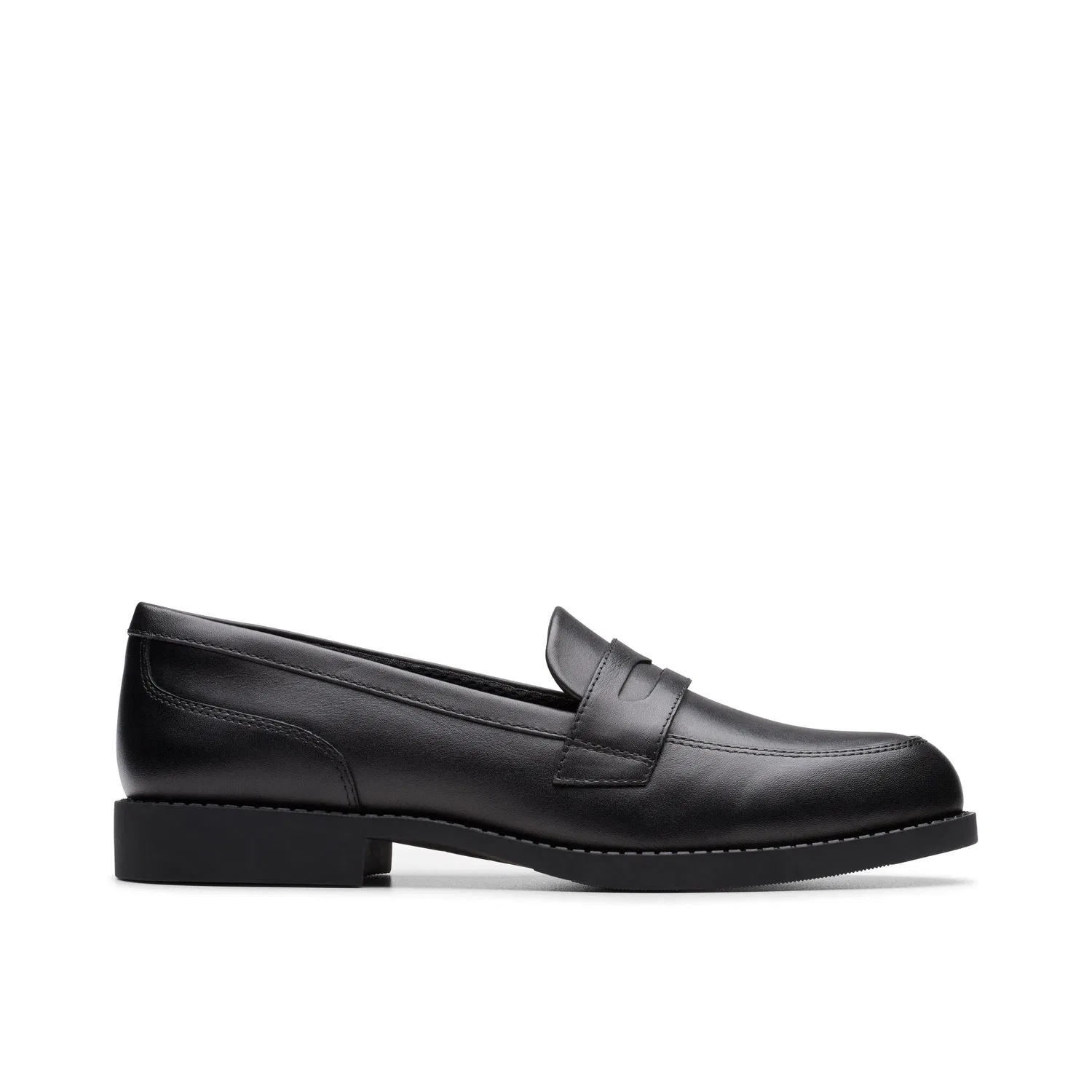 Лоферы Clarks Tapa Edge Youth, кожаные, черные