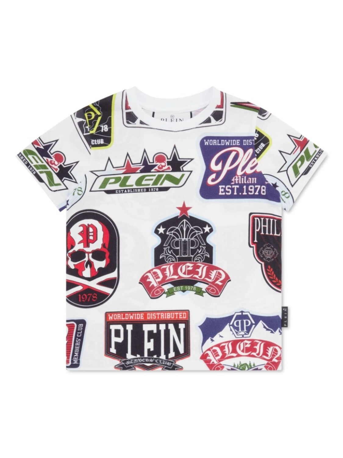

Футболка с логотипом Philipp Plein Junior, белый