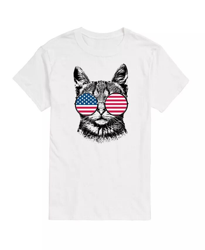 Модная футболка с рисунком кота Hybrid Apparel для юниоров США Good Vibes Llc, белый — фото 4