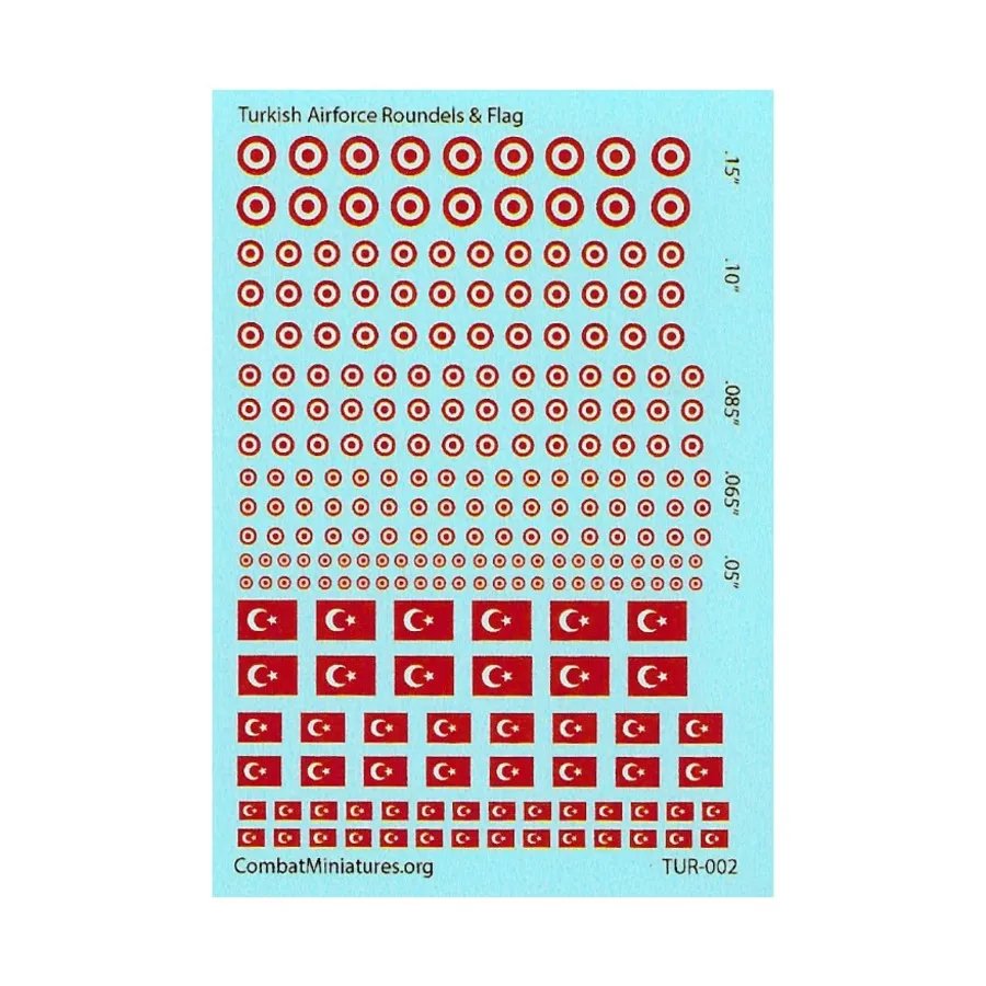 

Турецкий медальон и флаг, Decals - WWI, Turkey/Ottoman Empire (Combat Miniatures)