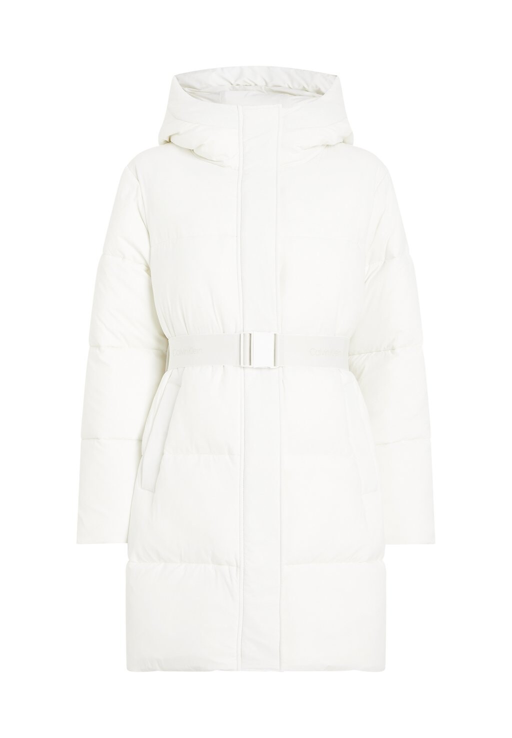 

Зимнее пальто LOGO BELT PUFFER Calvin Klein Jeans, кремовый
