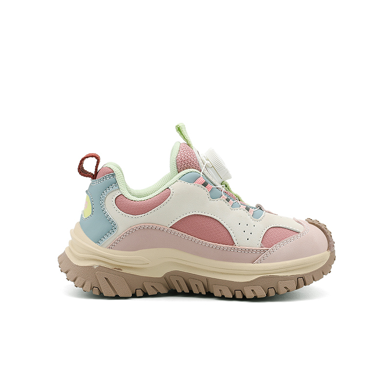 Jeep Легкие нескользящие детские уличные кроссовки с амортизацией Candy Pink/Ivory White Kids' — фото 3