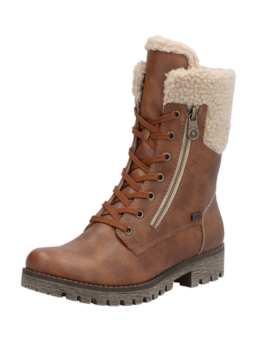 Ботильоны на шнуровке Rieker Lace-Up Ankle Boots, коричневый