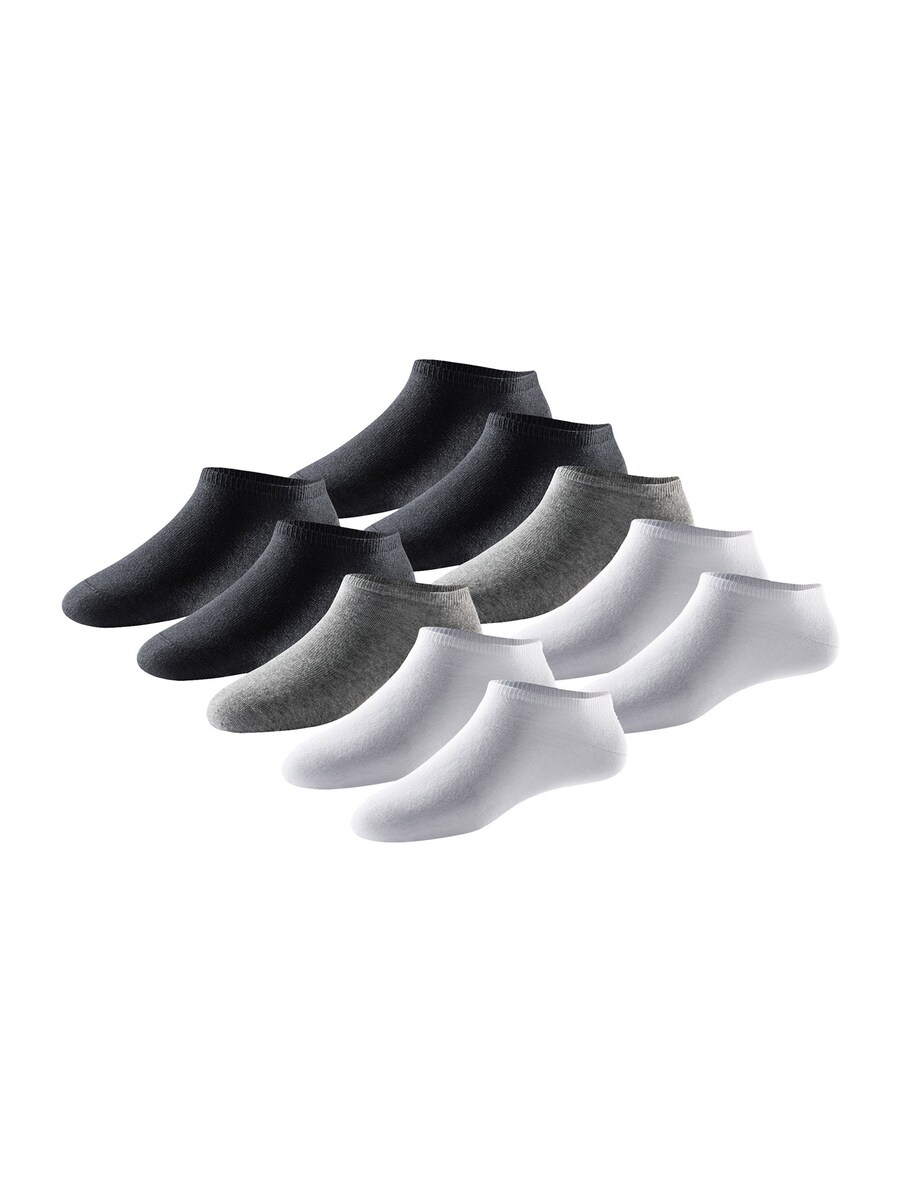 

Носки до щиколотки SCHIESSER Bluebird, цвет Grey/Black/White