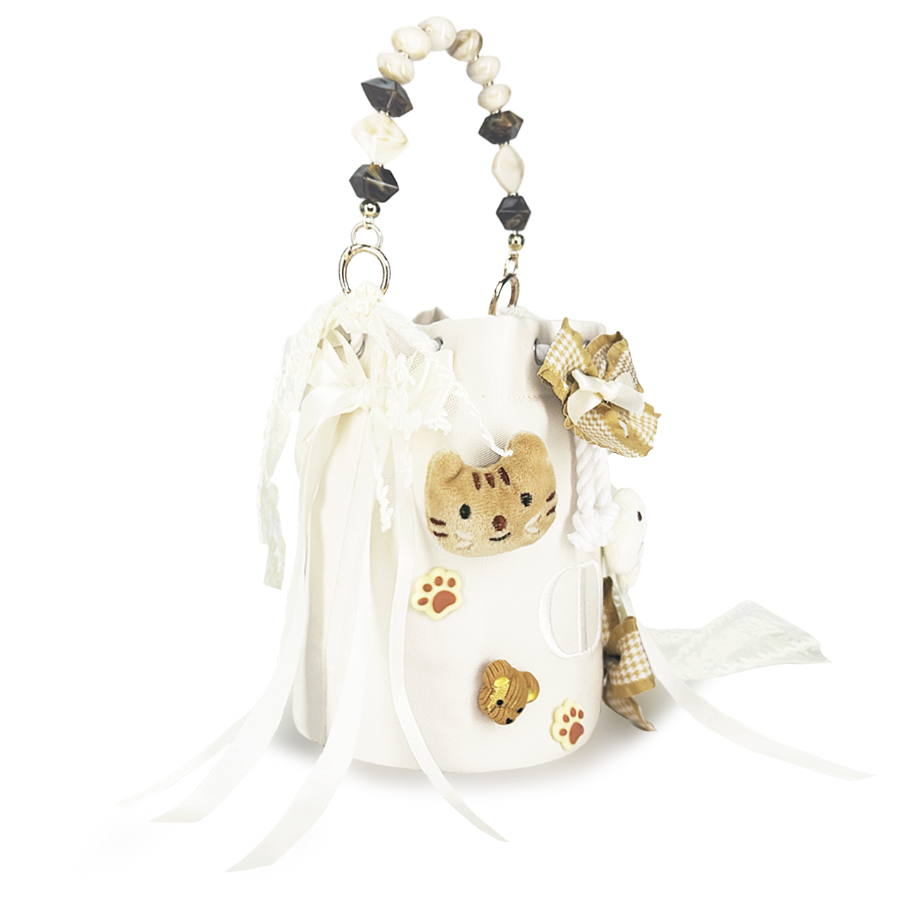 DIOR Индивидуальная косметичка Fairy Tale Wander Special Box, плюшевое детское веселье, милый мультяшный дизайн, девичьи мечты 15*17cm ecru — фото 3