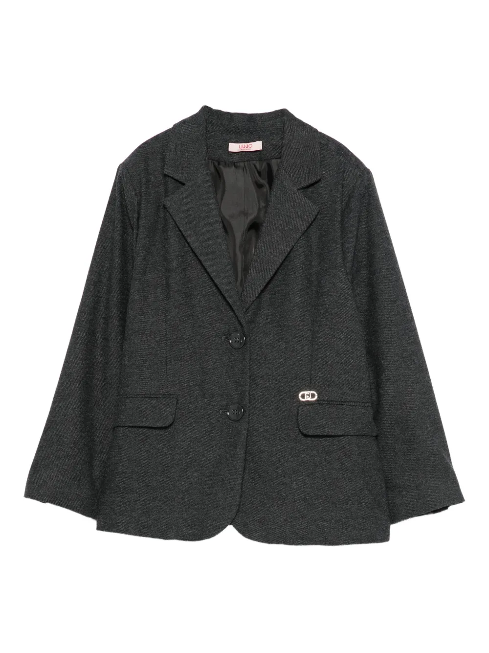 

Блейзер с логотипом-нашивкой Liu Jo Kids, серый