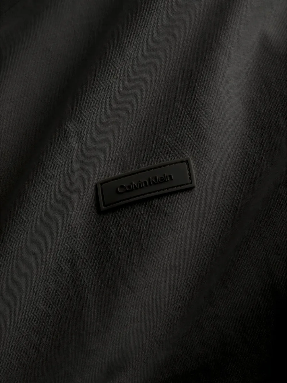 Футболка с логотипом на планке Calvin Klein, черный — фото 3
